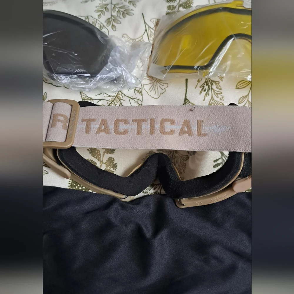 Lancer Tactical Desert Tan Protective Goggles